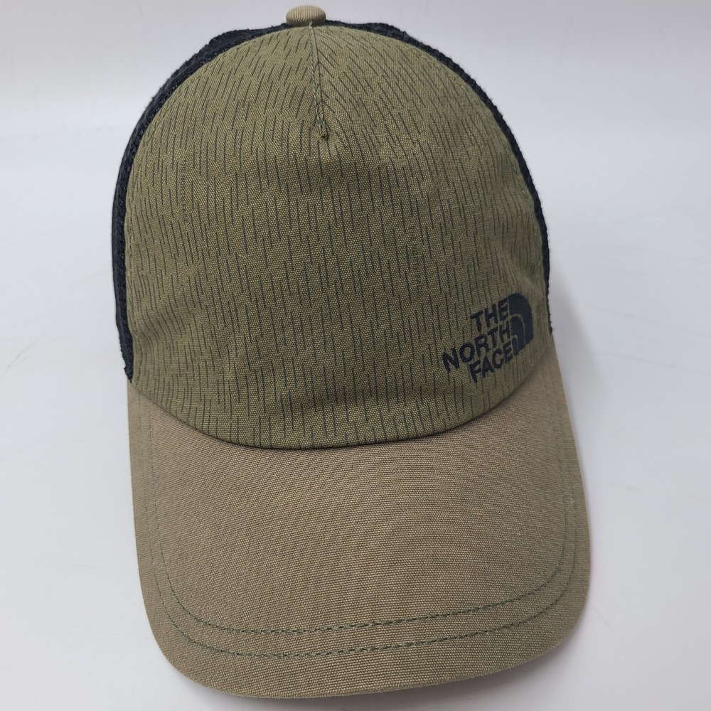 North Face Hat Snapback Trucker Mesh Green Black Men Hike Outdoors Casual Wear